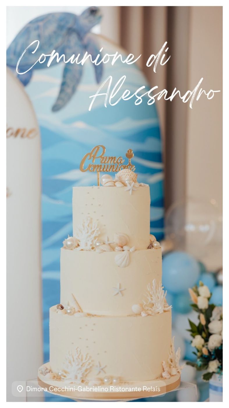 Torta a tema mare per la comunione di Alessandro